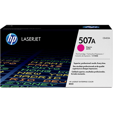 HP CE403A 507A Magenta Toner Cartridge (6,000 pages)